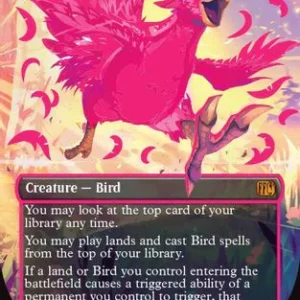 Traveling Chocobo (Borderless) (Neon Ink Pink) (FIN-511B) - FINAL FANTASY Foil