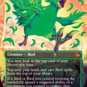 Traveling Chocobo (Borderless) (Neon Ink Green) (FIN-511D) - FINAL FANTASY Foil